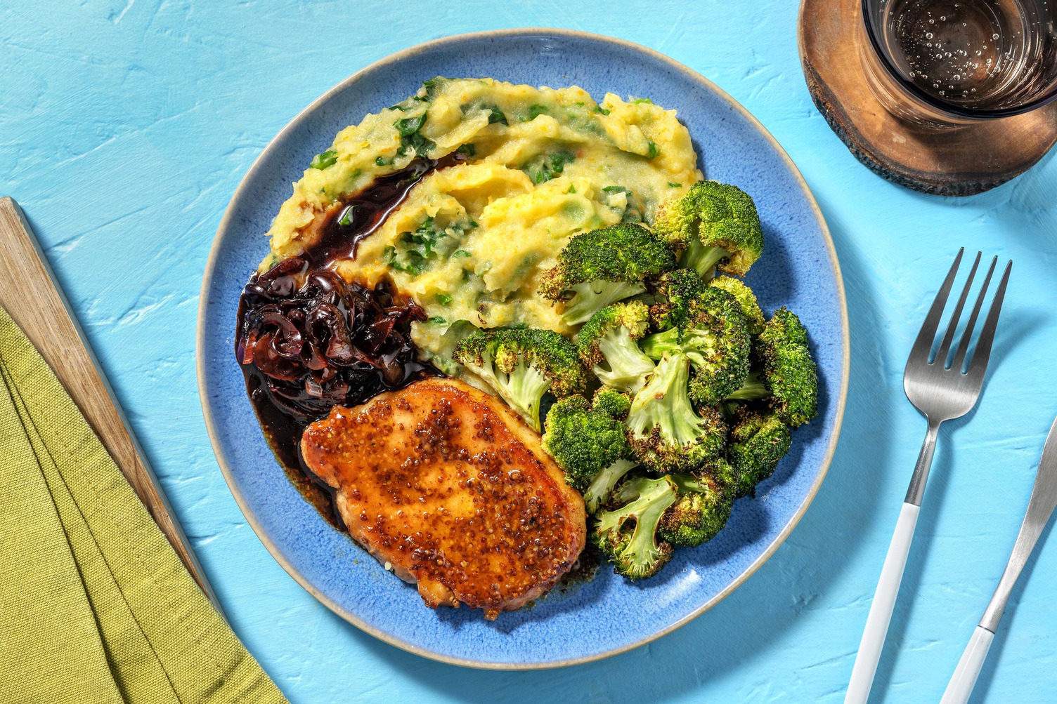 Honning- og sennepstekt svinekjøtt