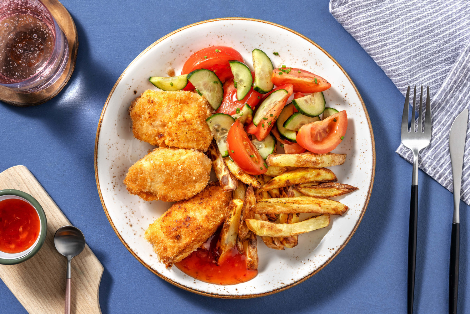 Zelfgemaakte kipnuggets