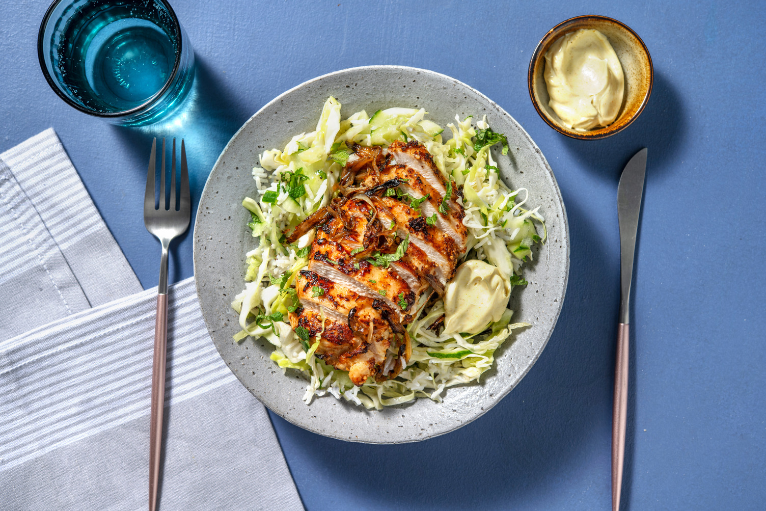 Knaprig kycklingsallad