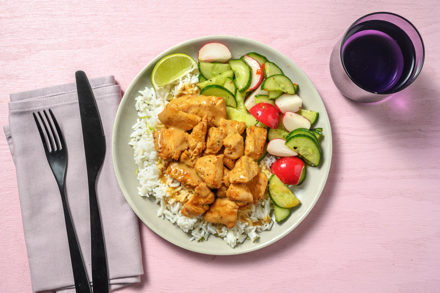 Poulet & sauce tahini-teriyaki