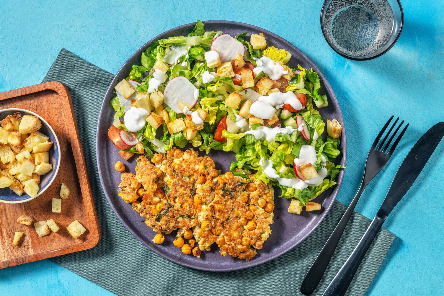 Pannestekte kikertlapper