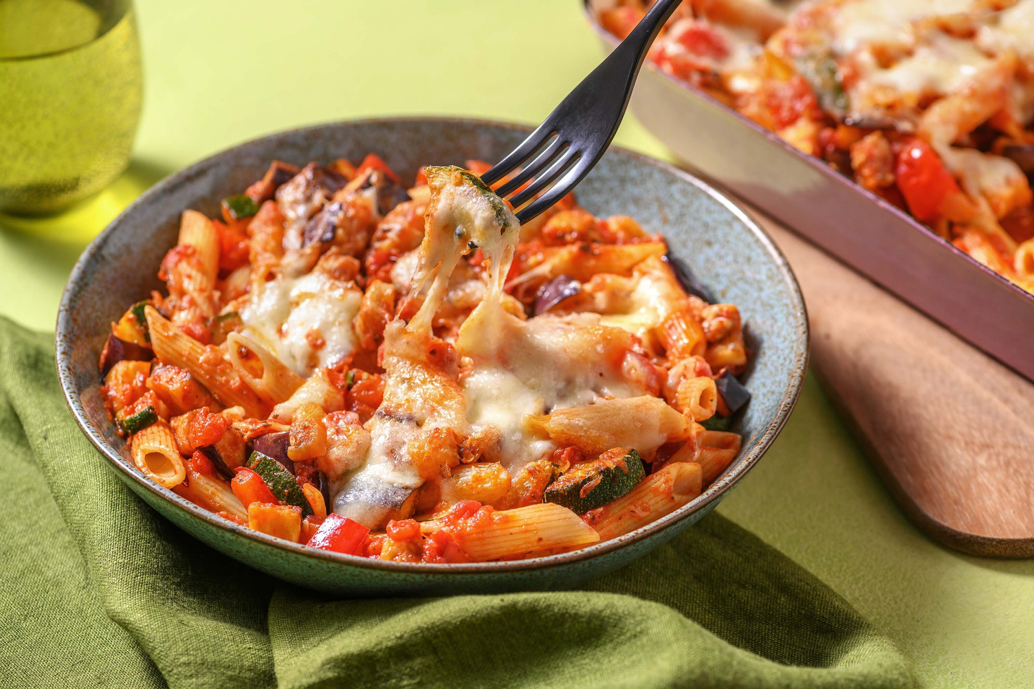 Courgette Al Forno with Penne