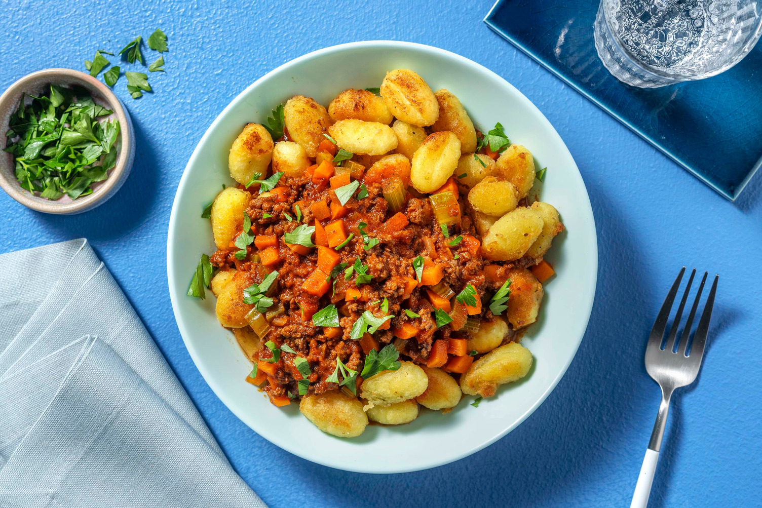 Gnocchi og kjøttdeig