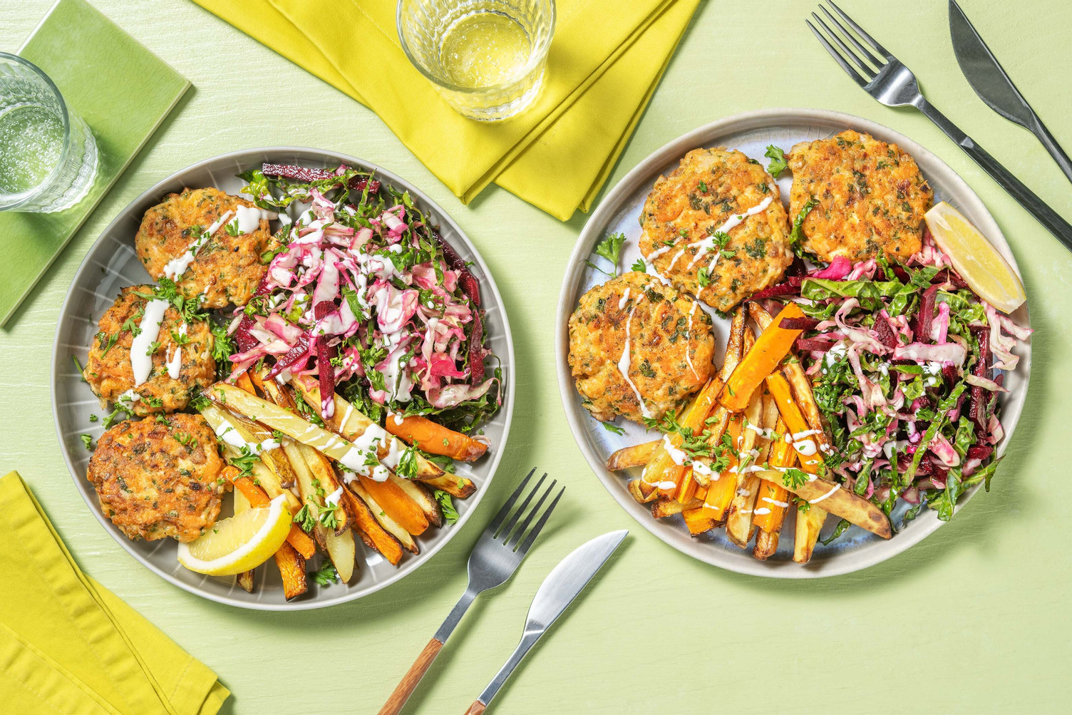 Pandestegte laksekager