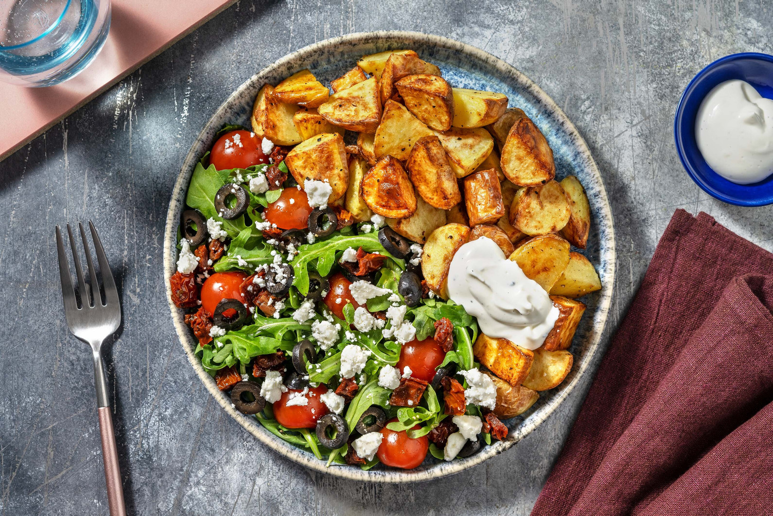 Patatas Bravas mit Bio-Feta