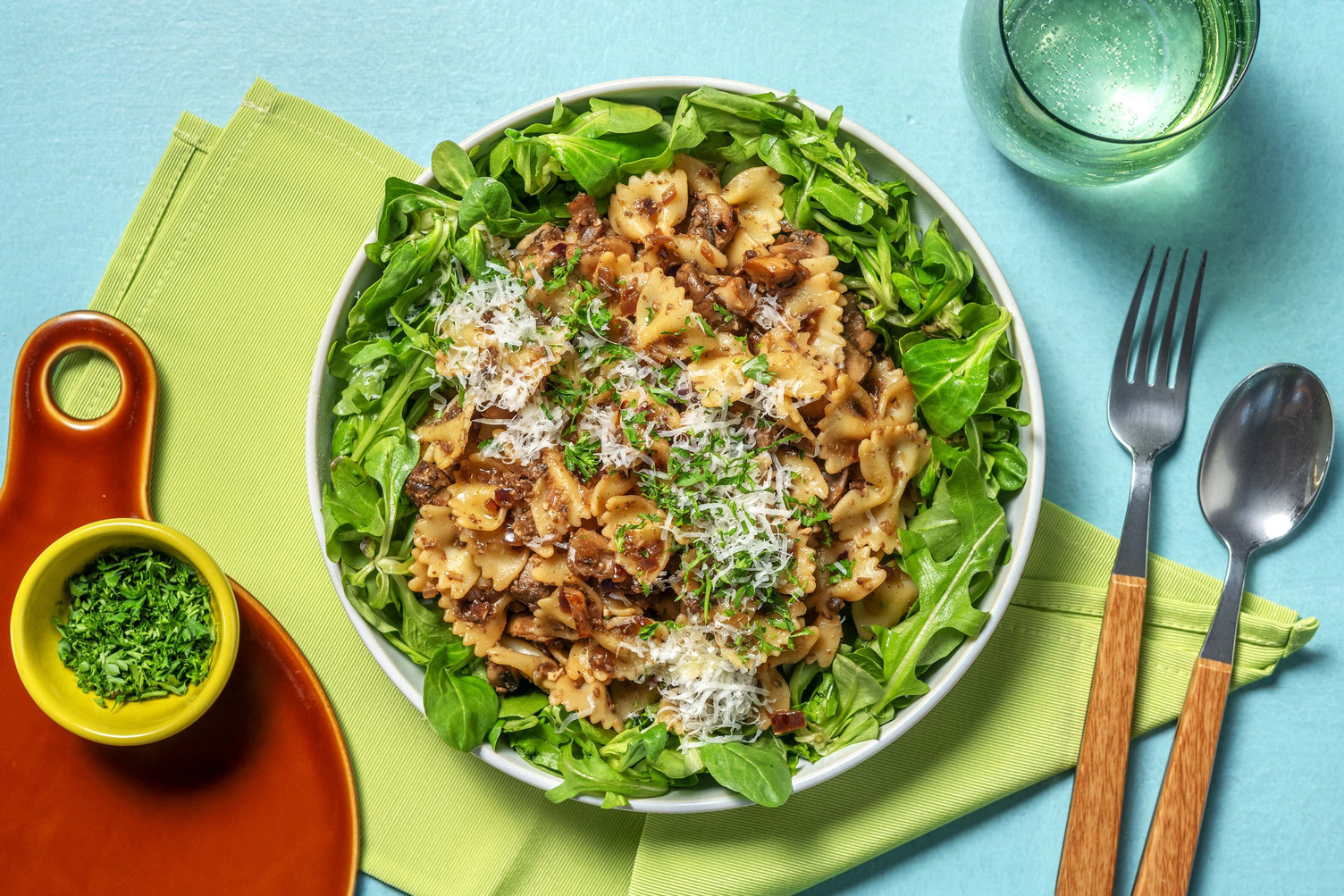 Wild Mushroom Pesto Farfalle