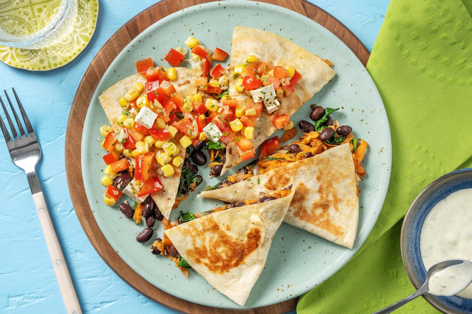Knusprige Tortillas mit extra Bio Feta