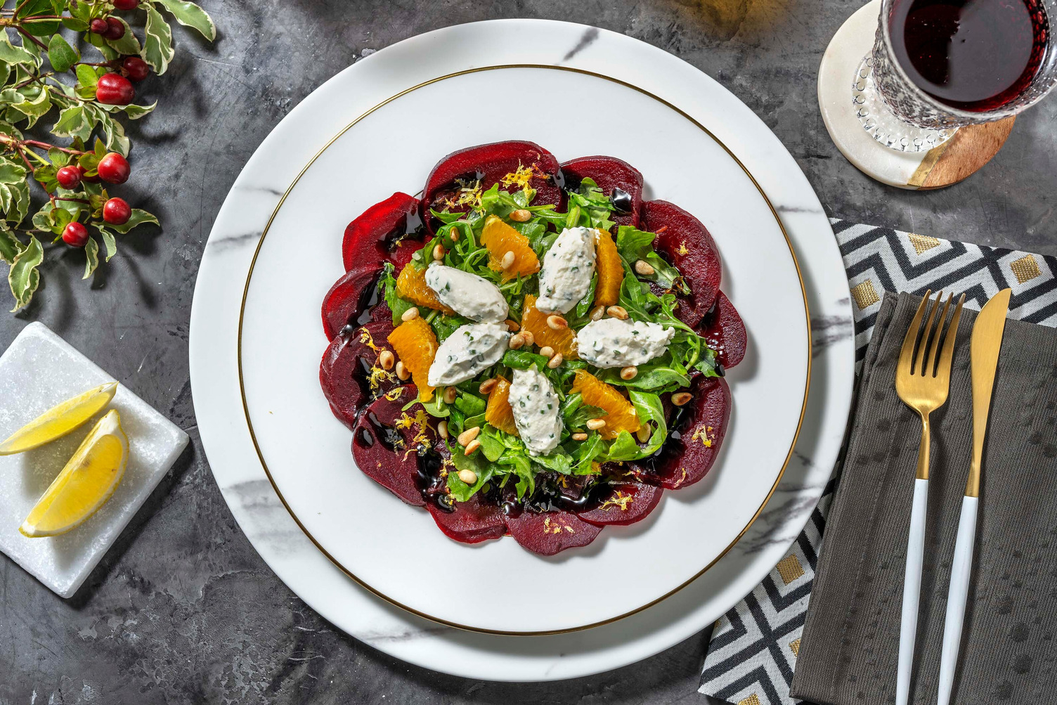 Carpaccio mit Roter Beete