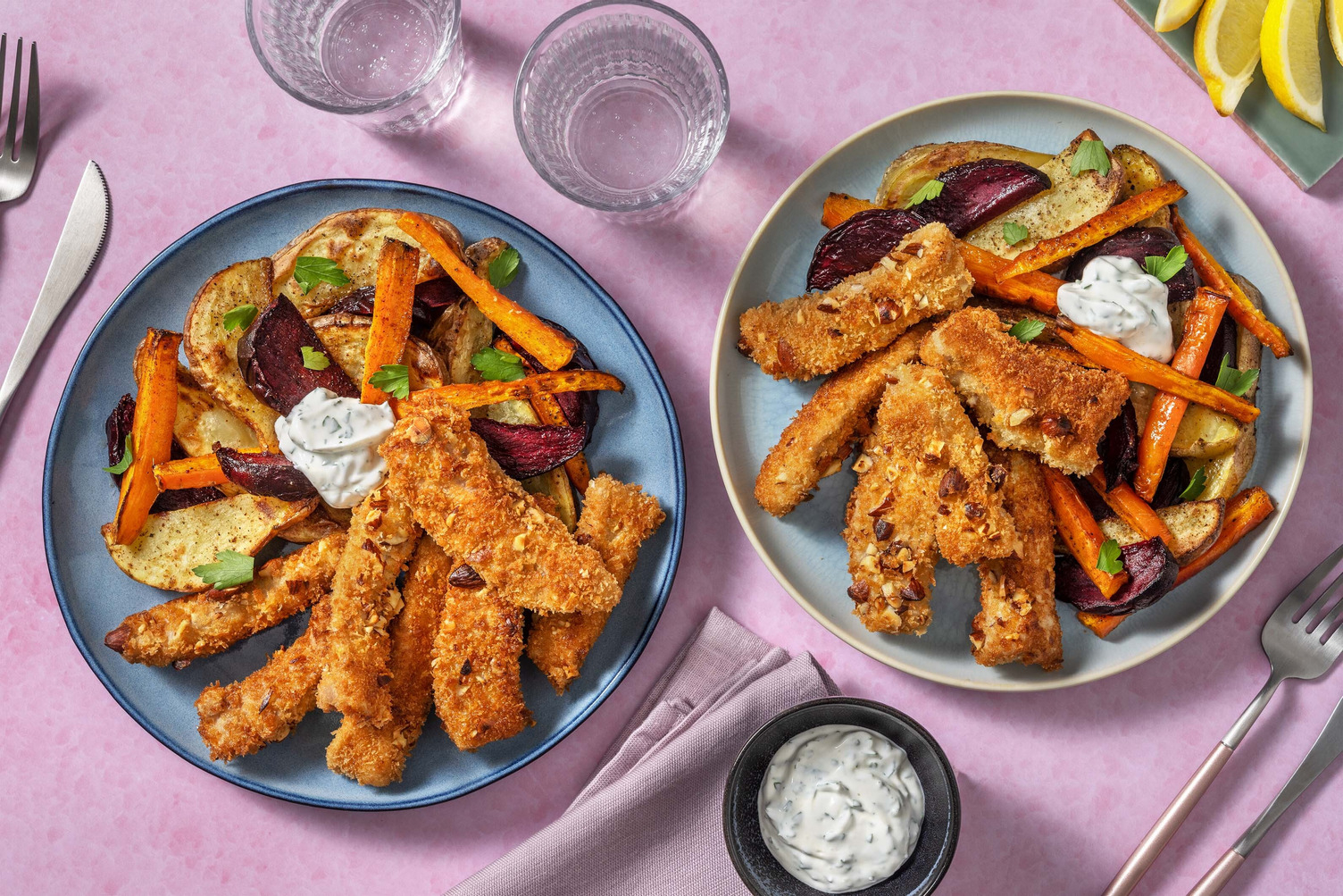 Mandelpanert svinekjøtt