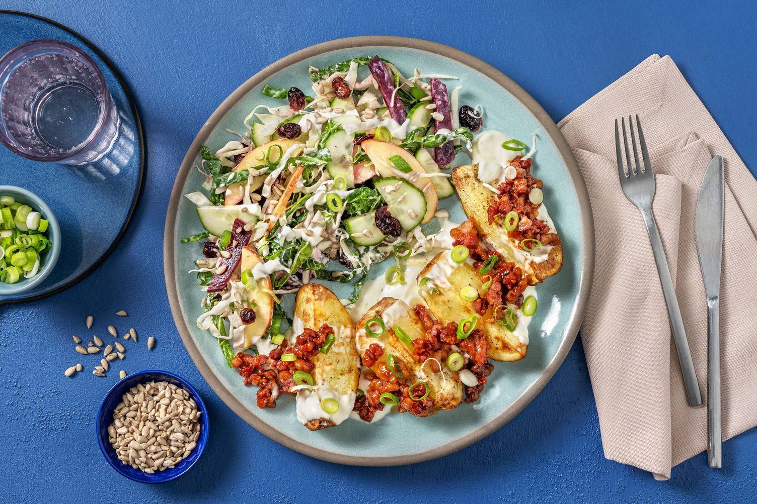 American-style bakt potet