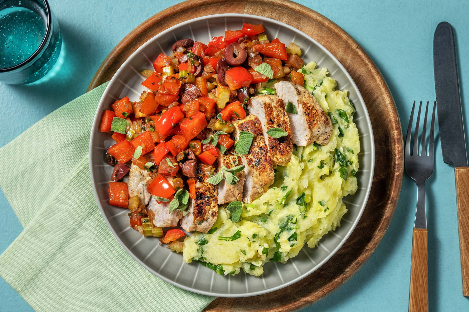 Hvitløkskrydret svinekjøtt