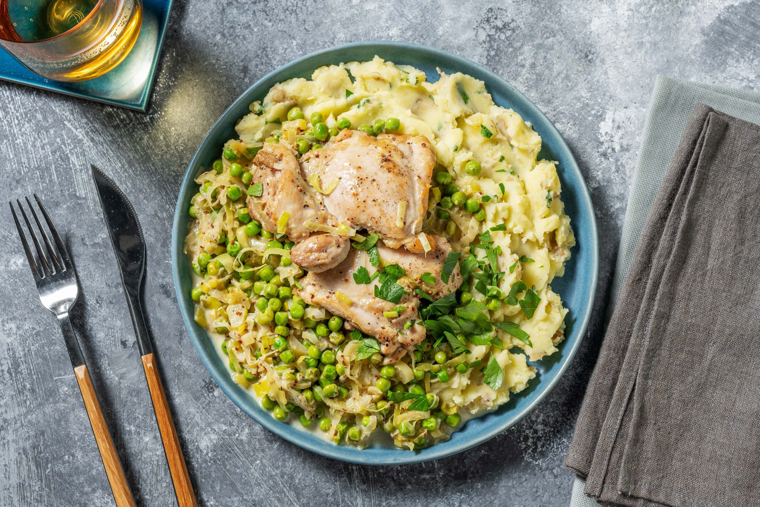 Creamy Leek and Mustard Chicken
