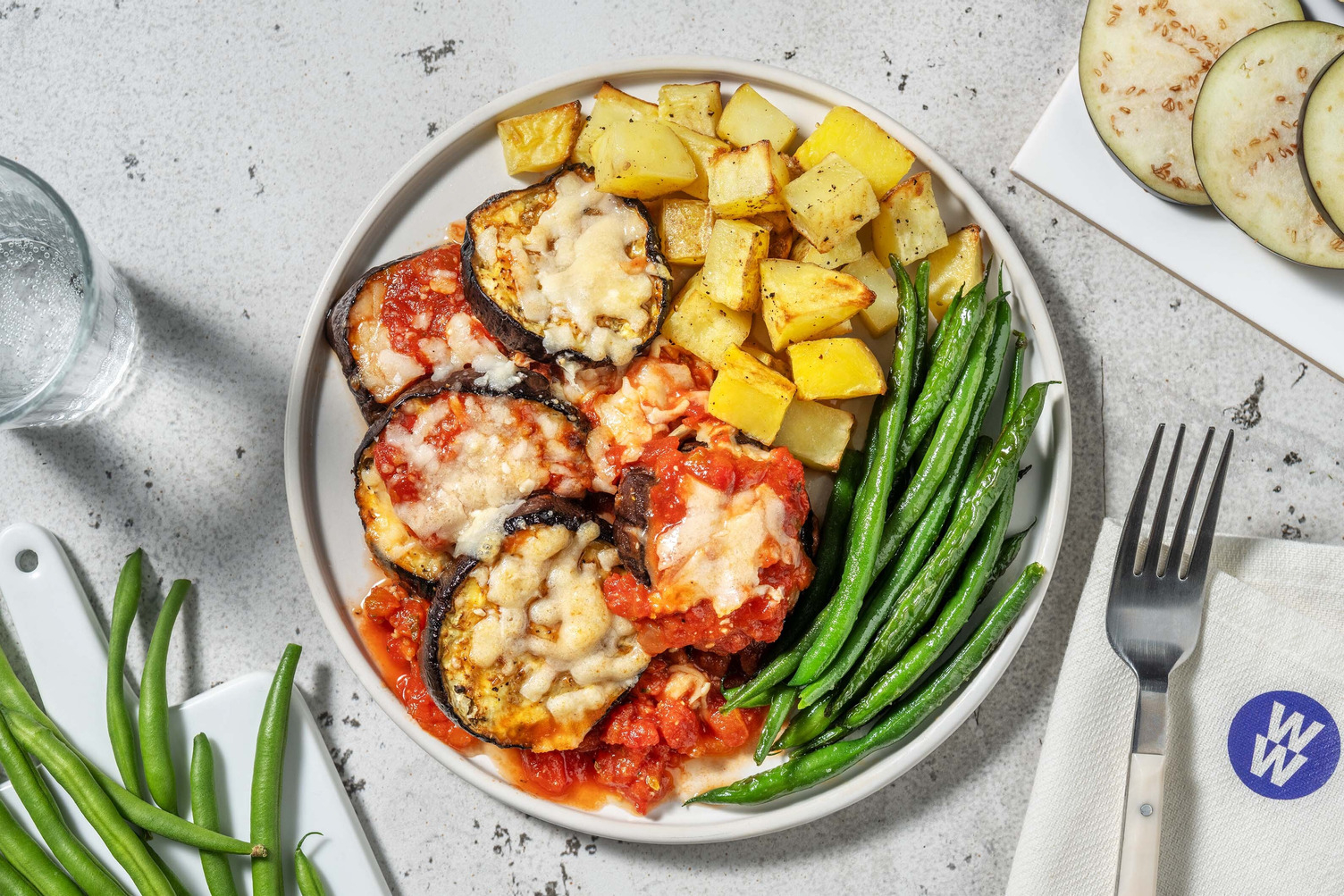 Cheesy Baked Aubergine Parmigiana