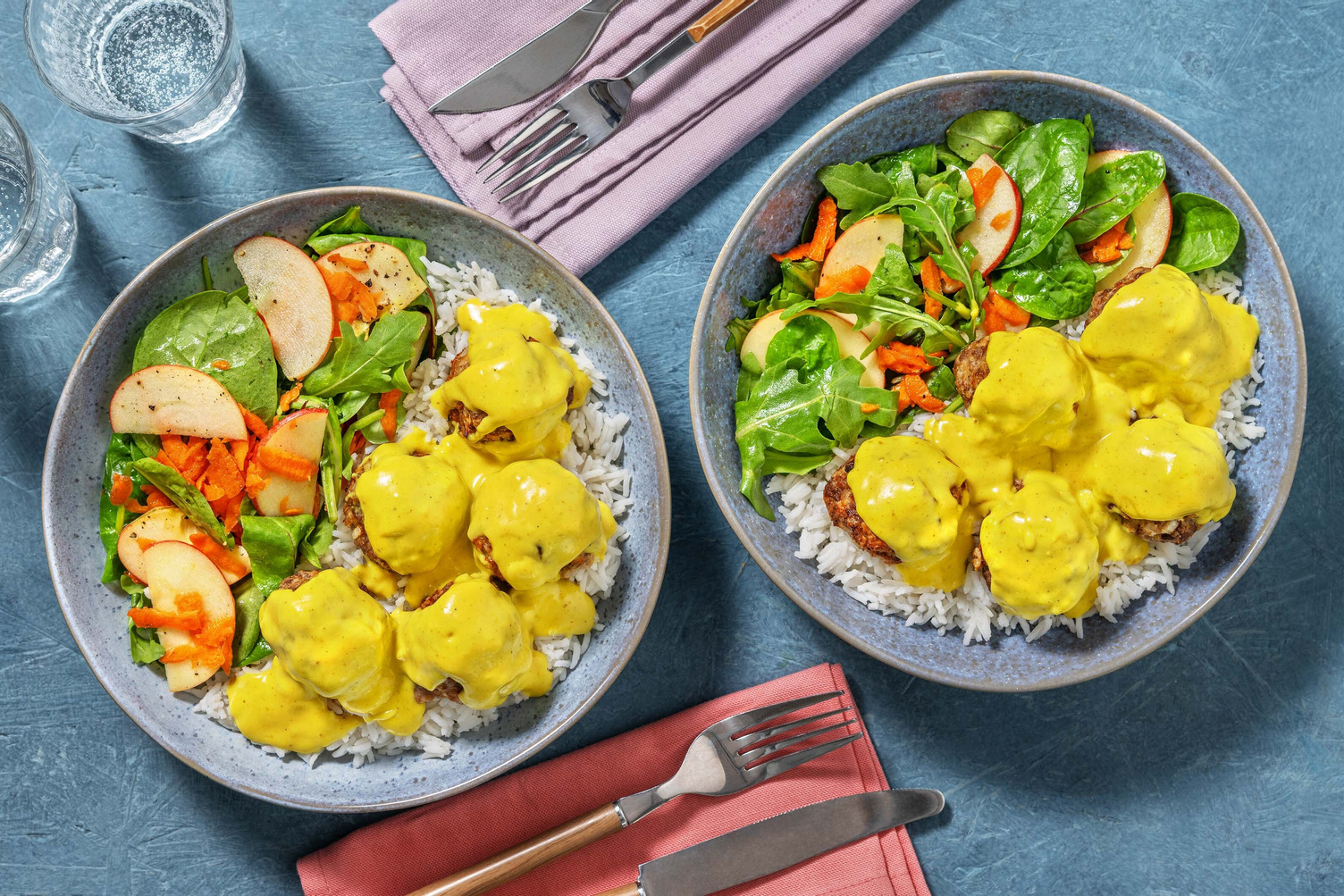 Ovnbagte svine- og kalvekødsboller 