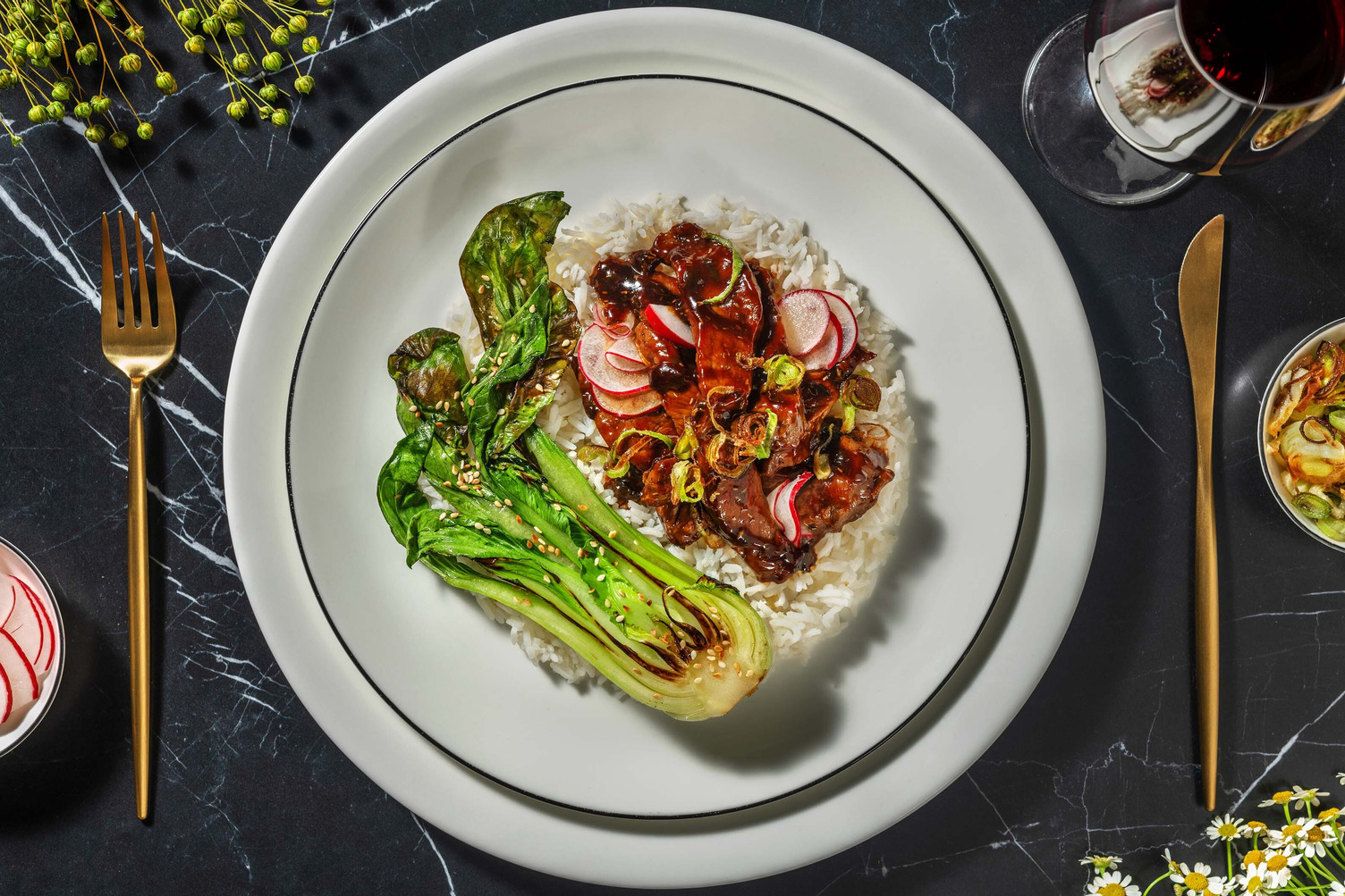 Chirashi di manzo teriyaki ai capperi