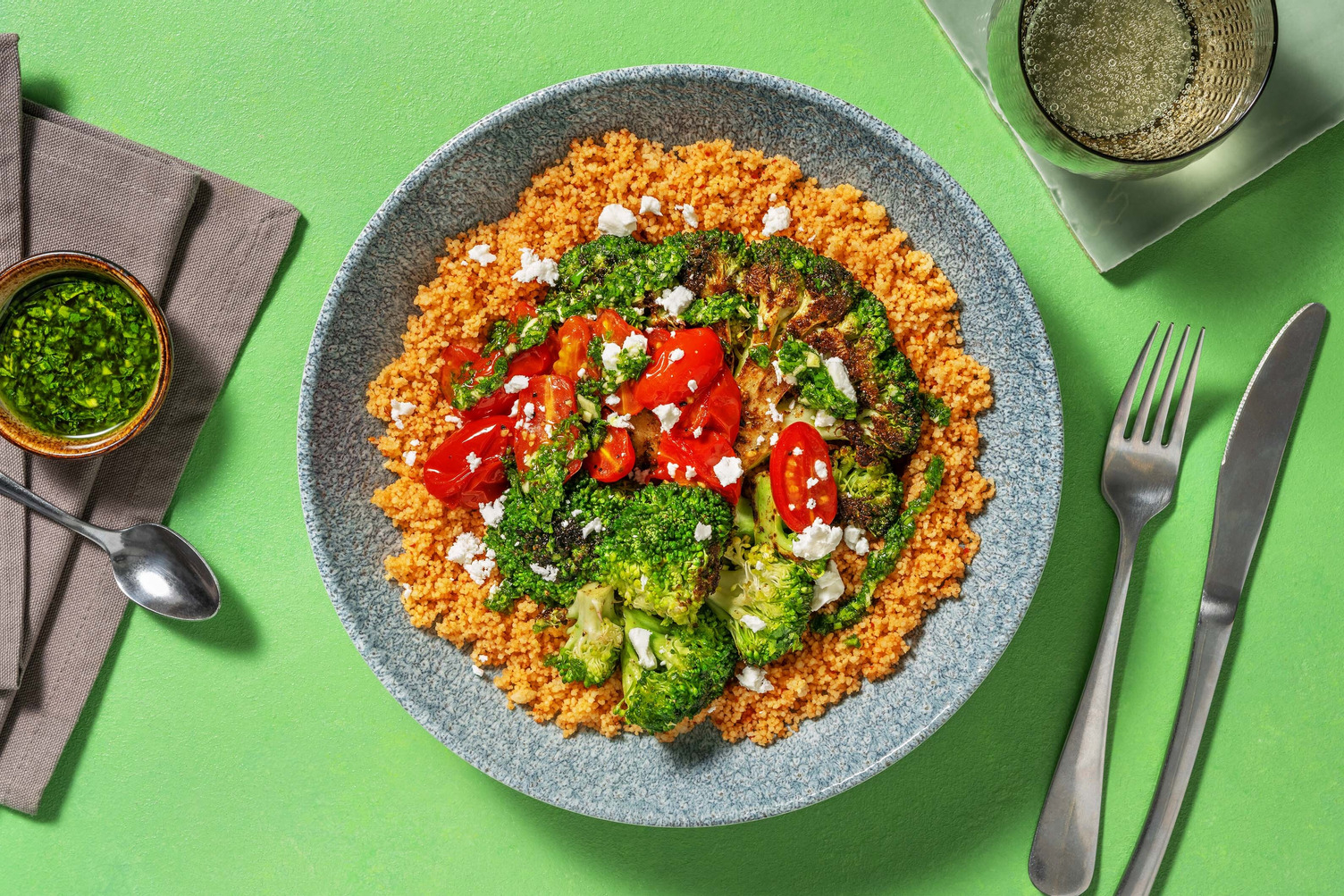 Roasted Broccoli Steaks and Salsa Verde