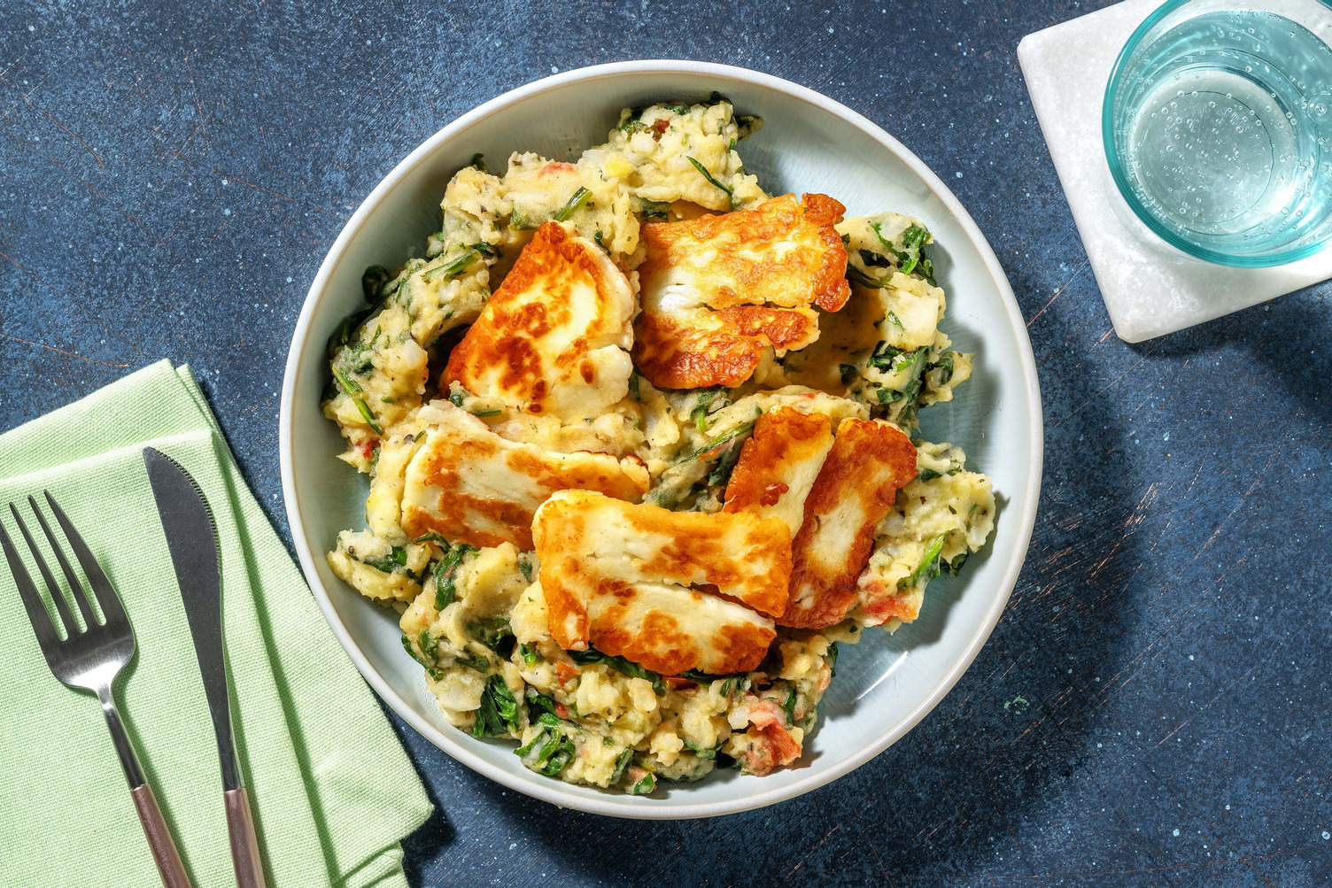 Écrasé de topinambours & fromage grillé