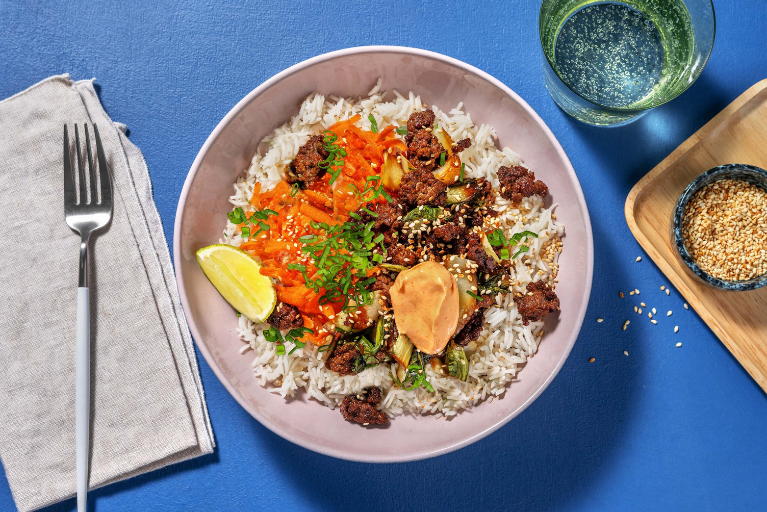 Asiatisk oksekødsbowl