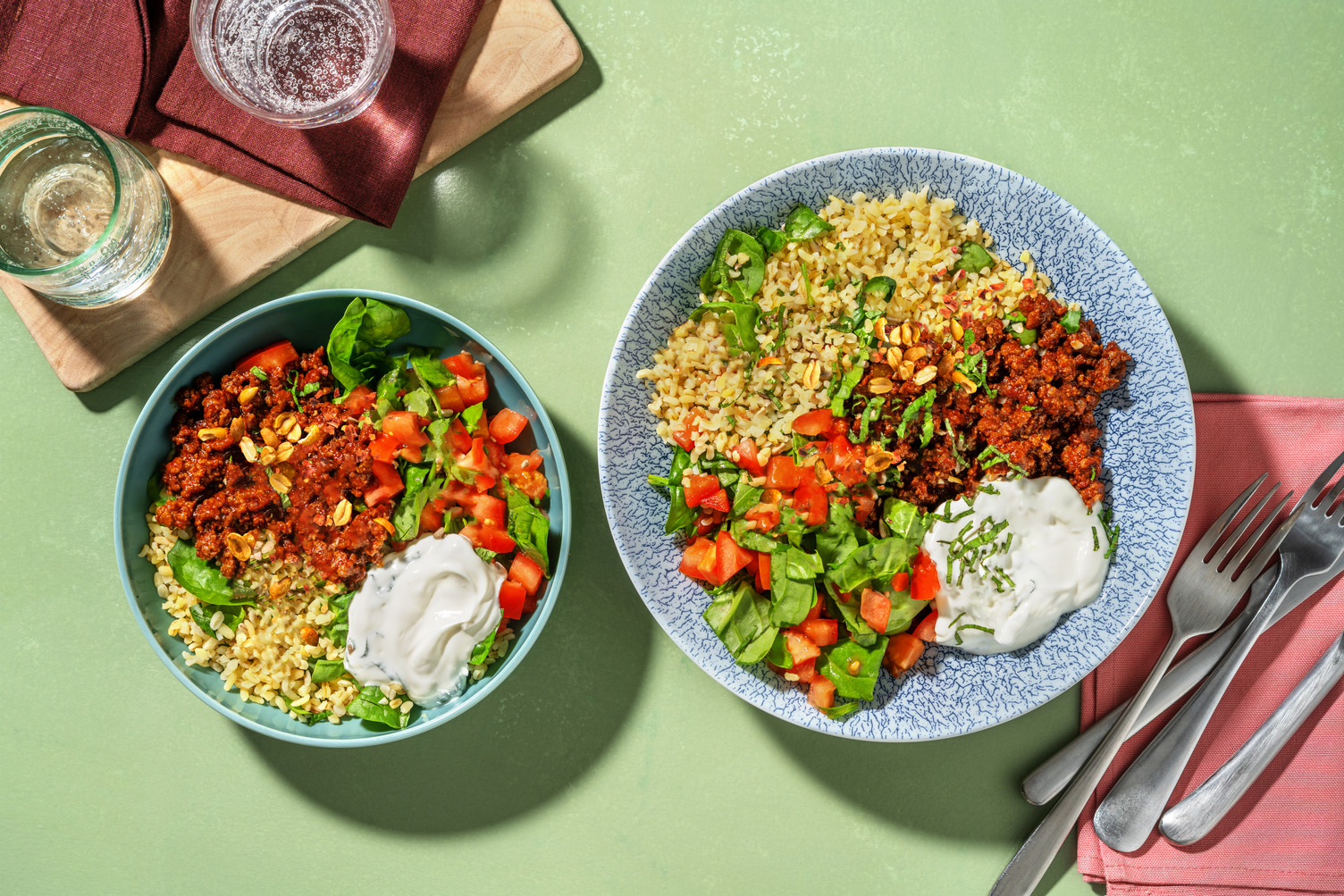 Indisk kjøttdeigbowl