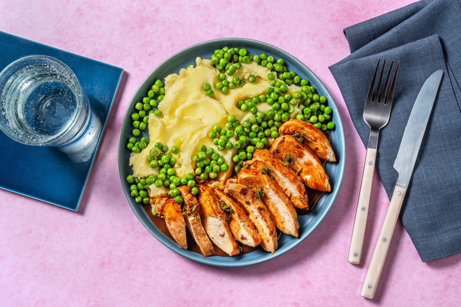 Mostaza y miel: pollo cubierto en salsa