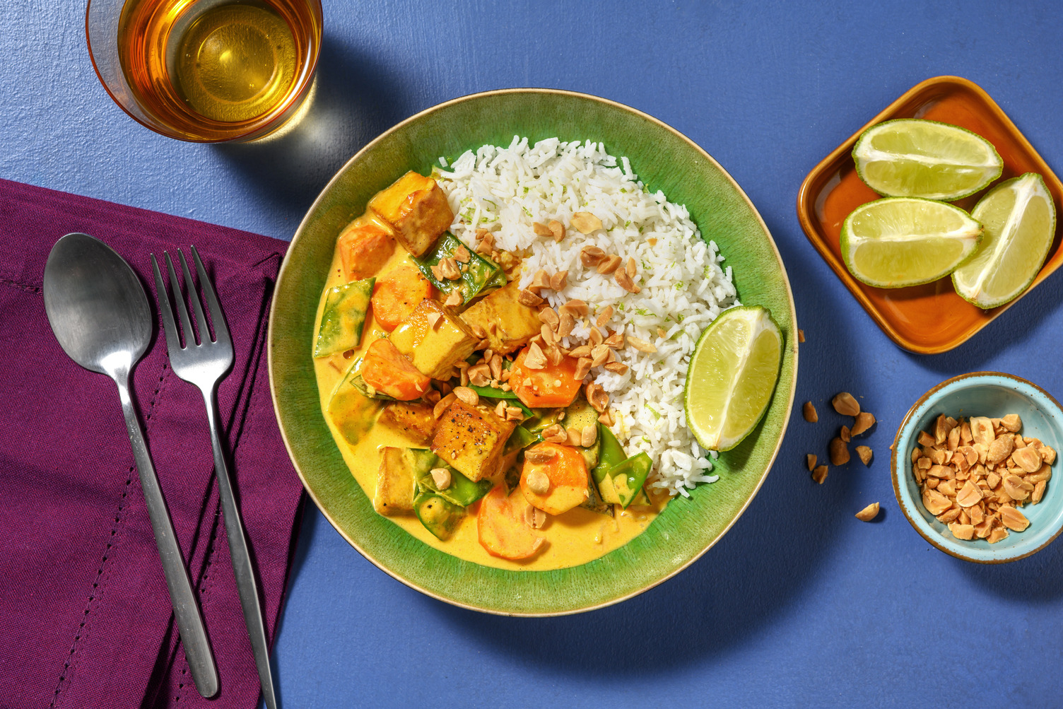 Curry tailandés de tofu