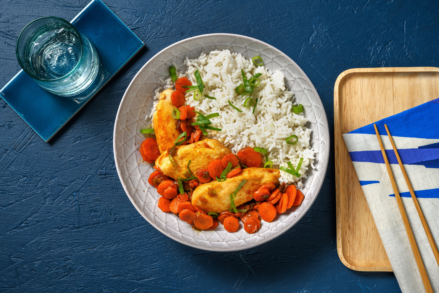 Tiras de pollo al estilo asiático