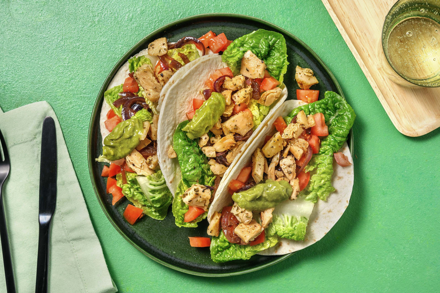 Vegetariska tacos på vegobitar