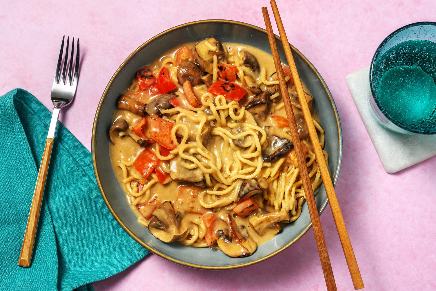 Vegetable Gyoza and Coconut Laksa Soup