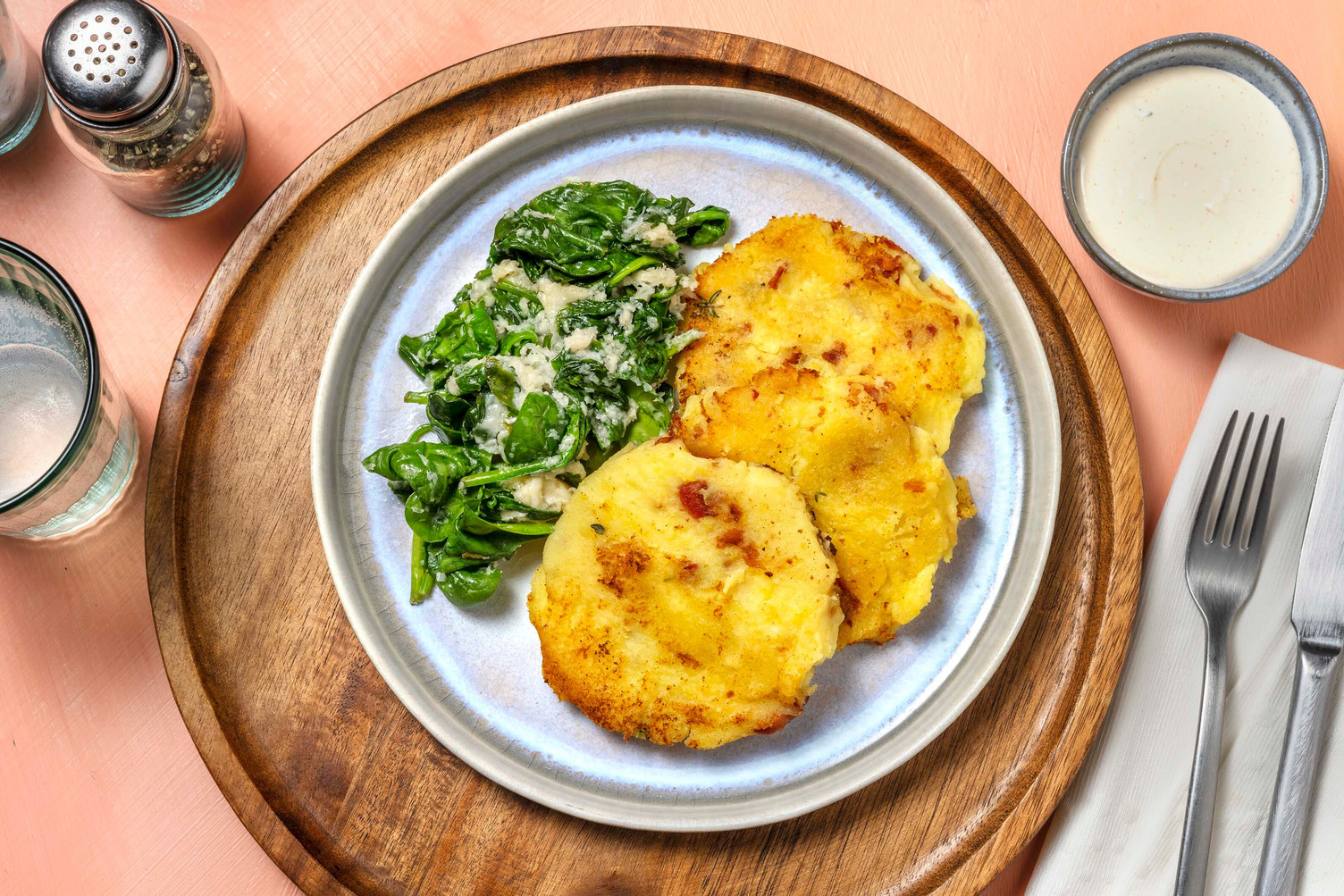 Frittelle di patate e pancetta