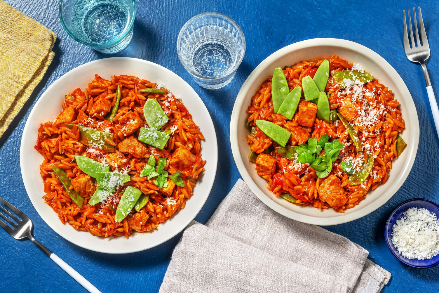 Orzotto og svinekjøtt