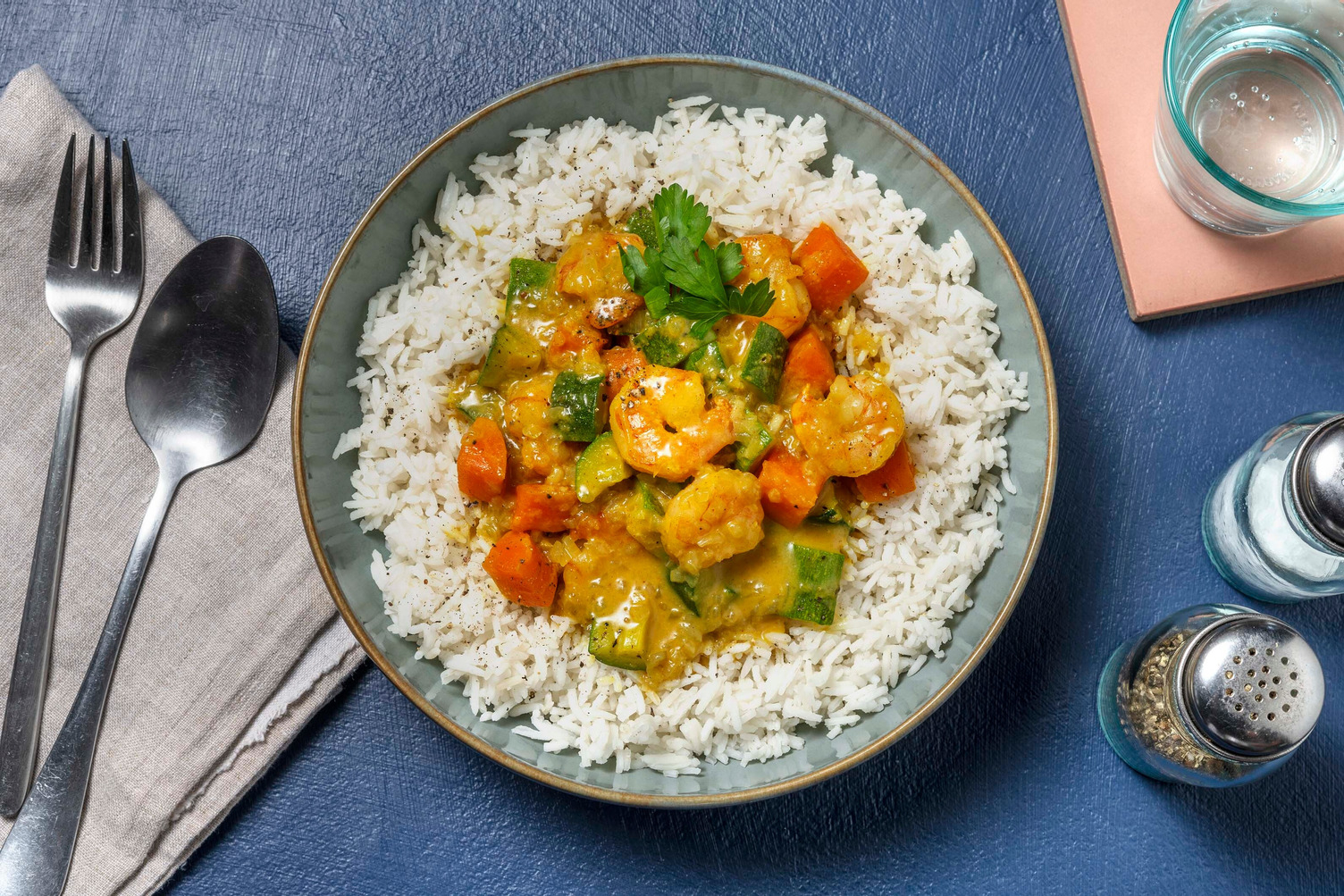 Curry aromatico di gamberetti