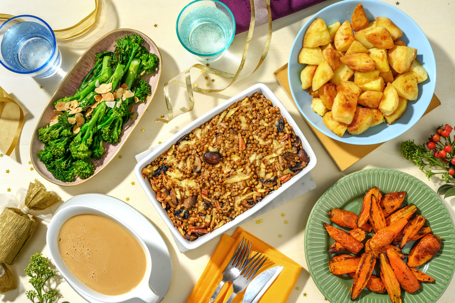 Festive Parsnip, Lentil and Mushroom Nut Roast