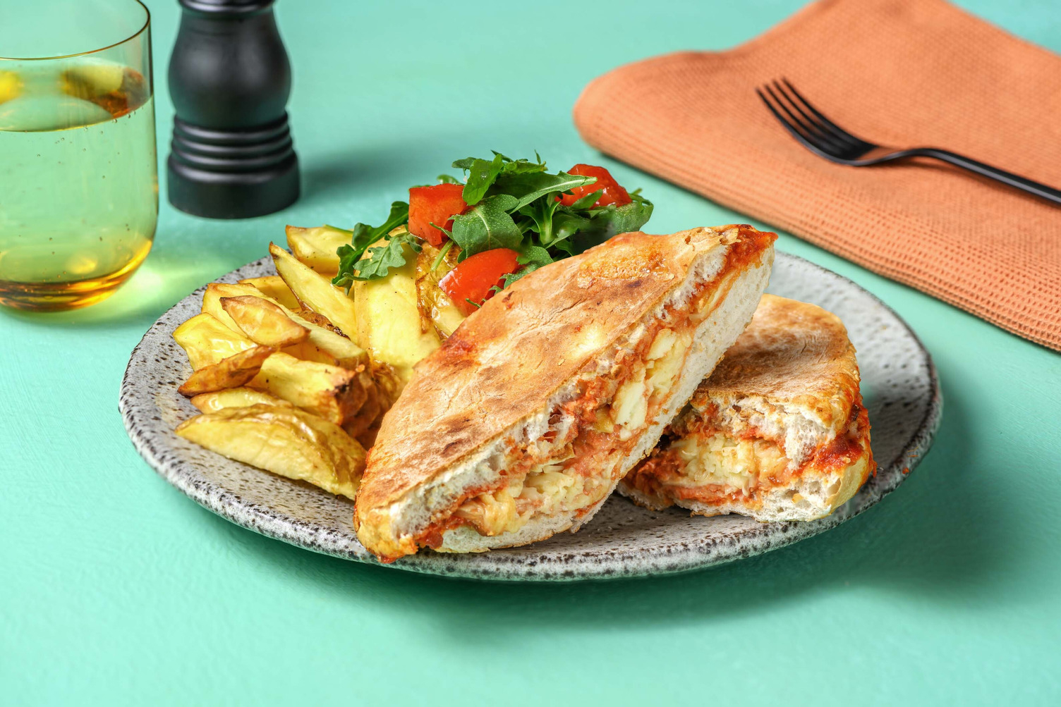 Cheese, Onion and Sun-Dried Tomato Panini