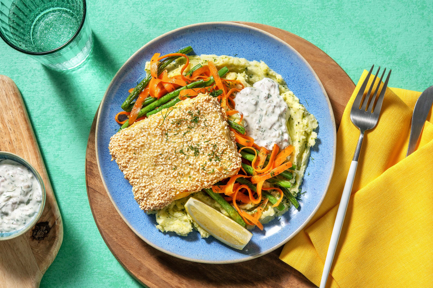 Sesampanerad grillost