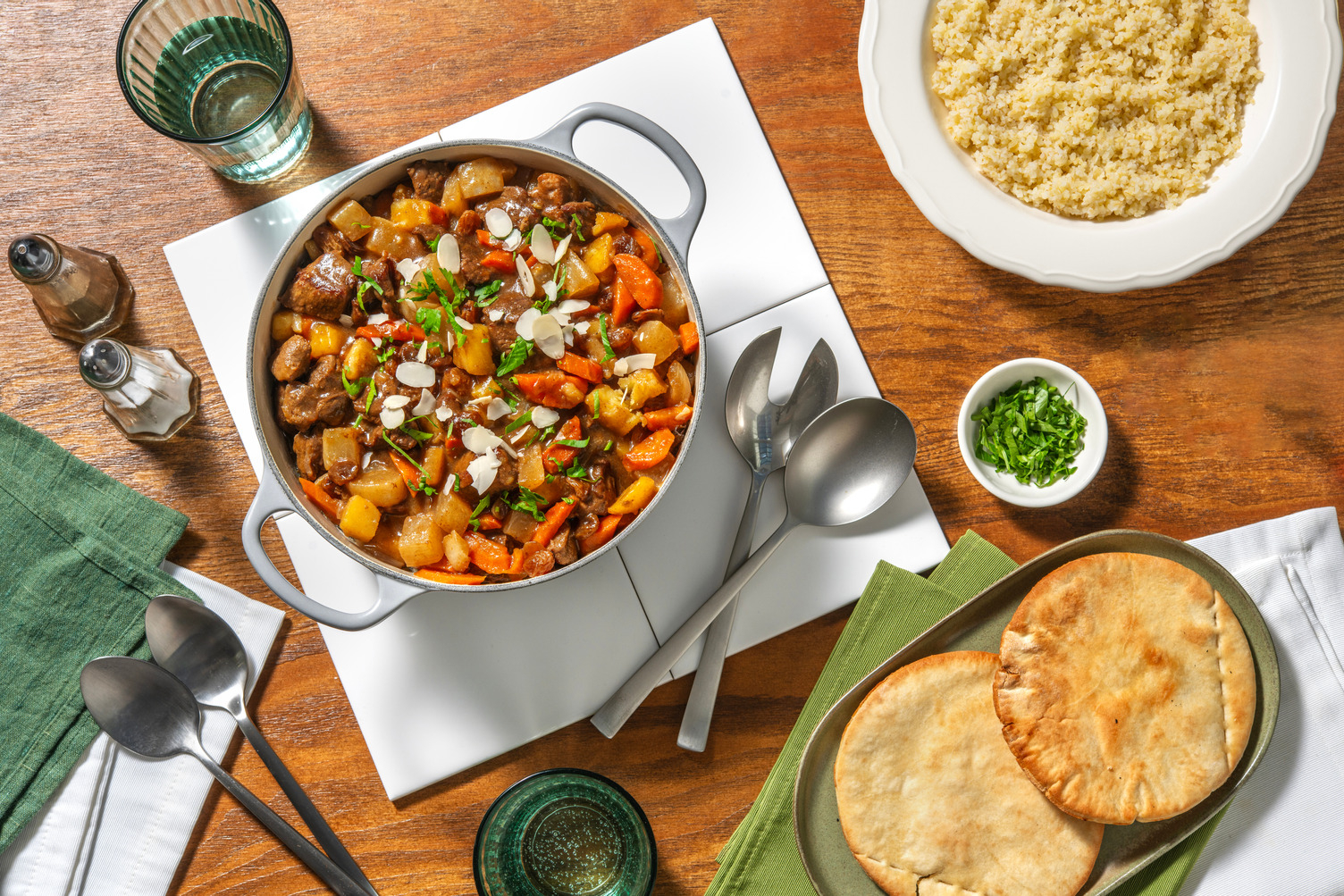 Tajine d'agneau & légumes fondants