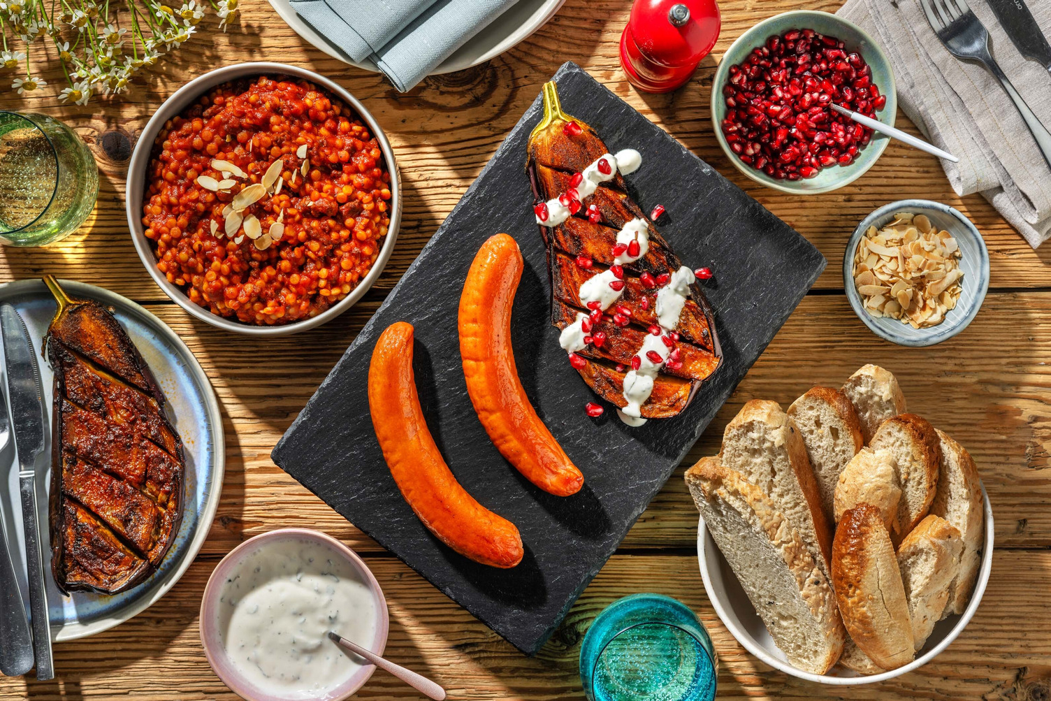 Kipmerguezworstje met Midden-Oosterse parelcouscous