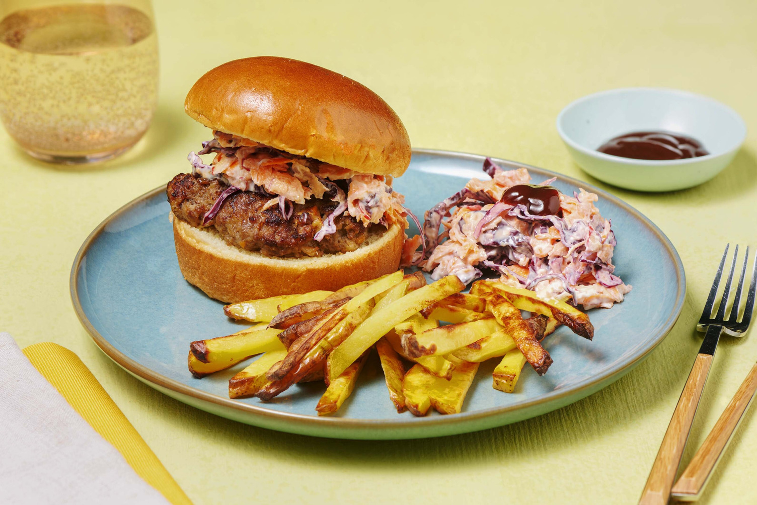 Saftig storfeburger