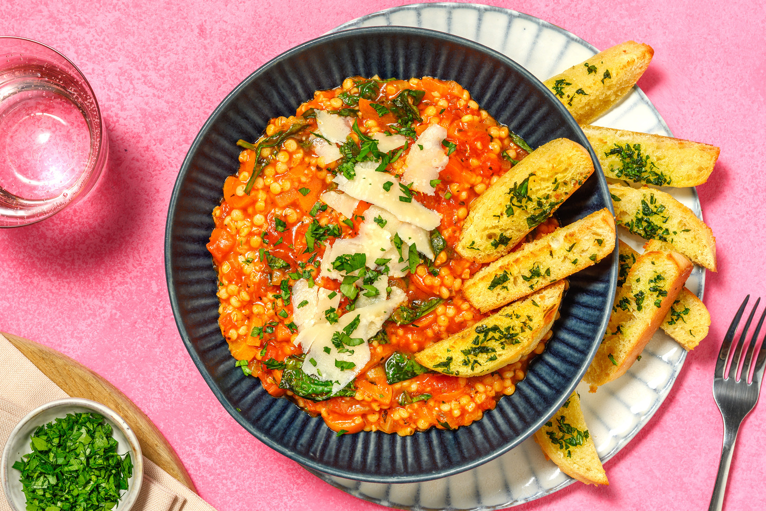 Mijoté de légumes à l’italienne et couscous perlé