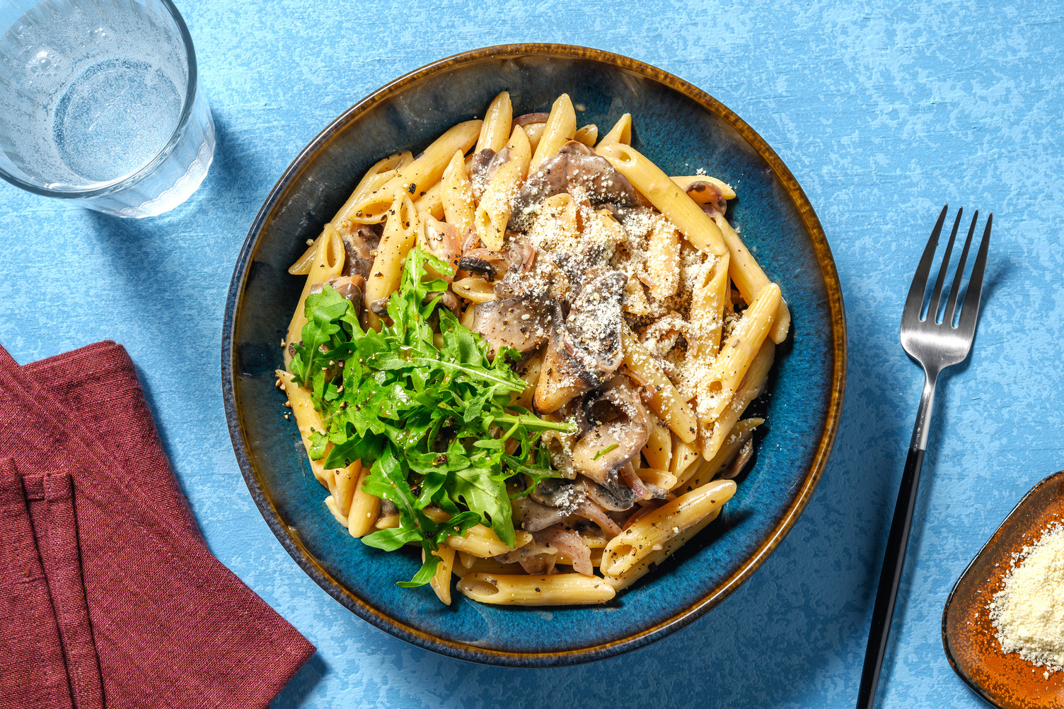 Creamy Double Mushroom Penne
