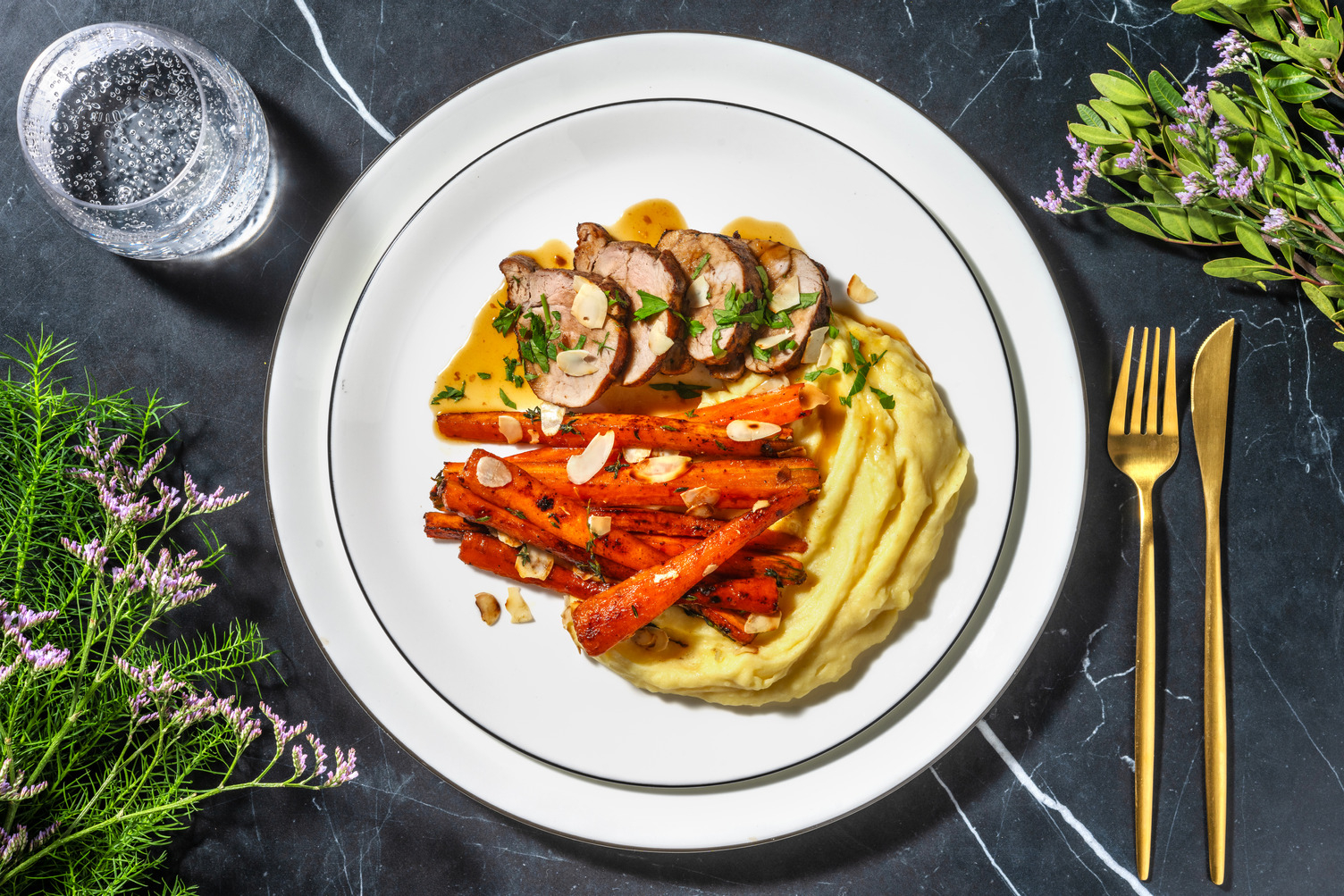 Filet mignon de porc, sauce orange & miel