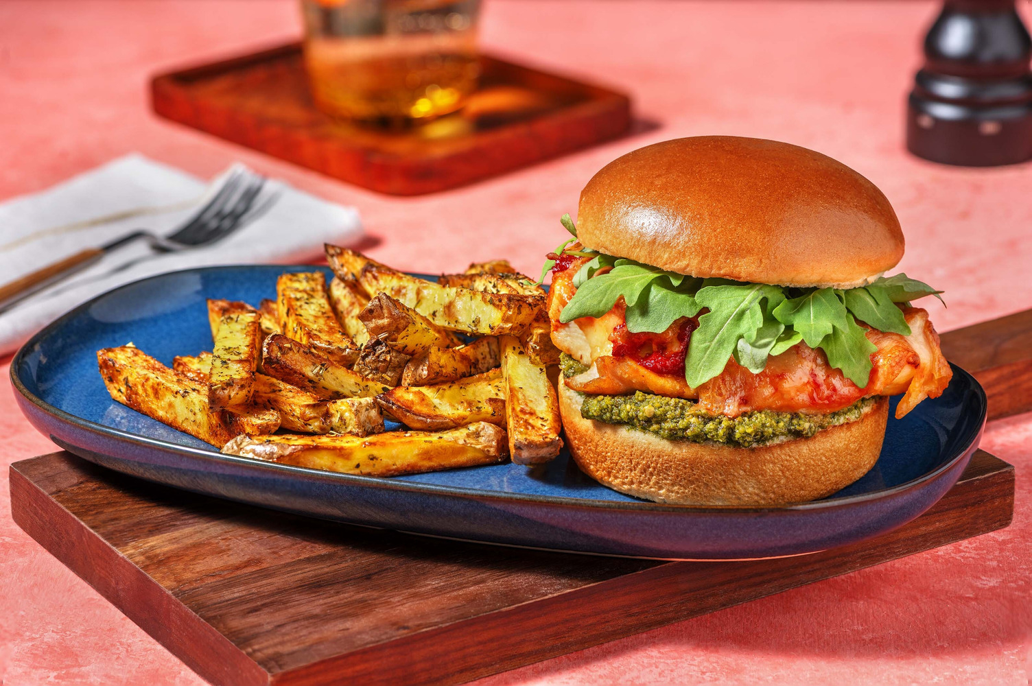 Tiggy's Cheesy Chicken Parmigiana Burger