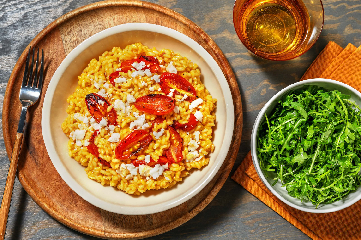 Goat's Cheese and Slow Roasted Tomato Risotto