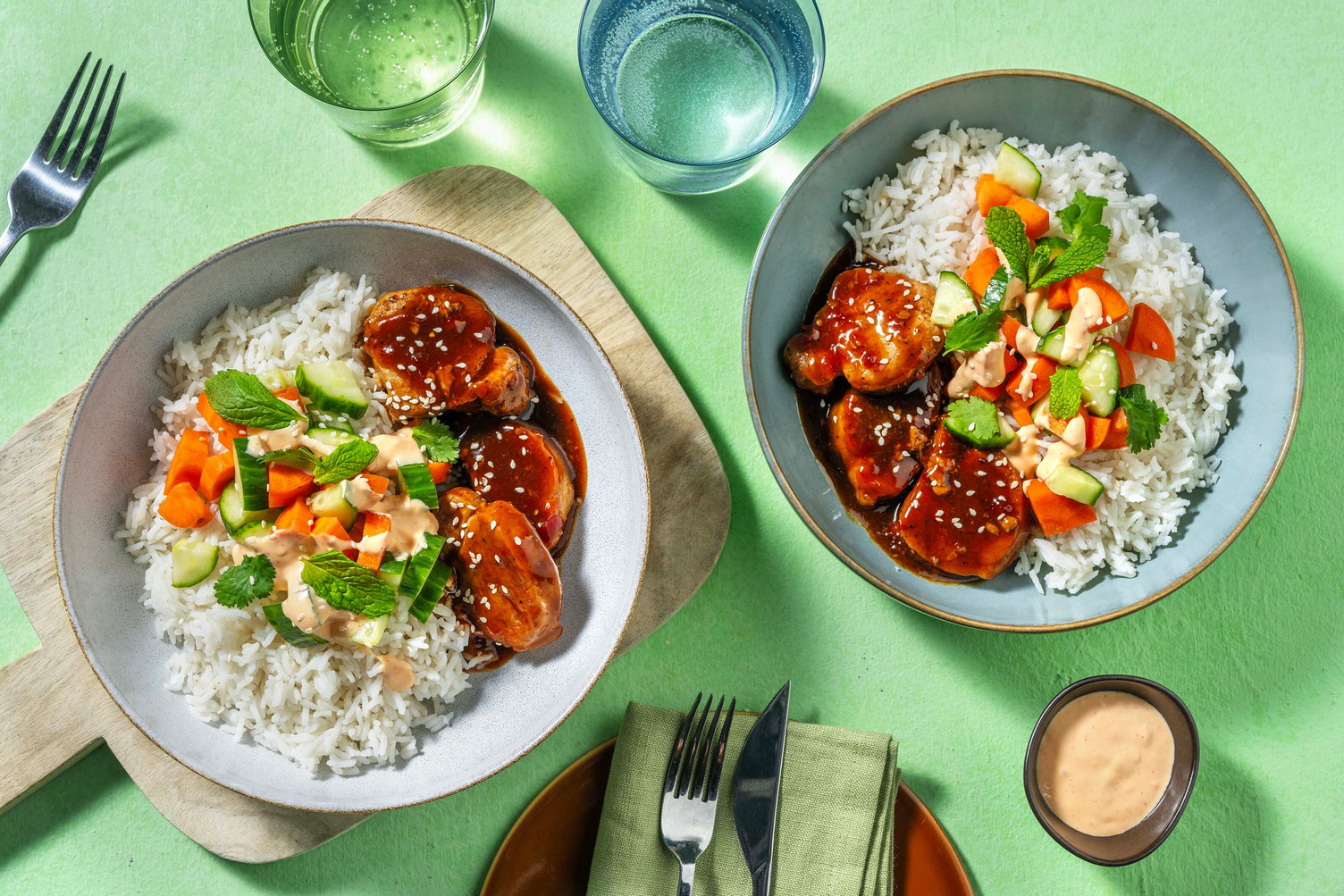 Banh mi-inspirert svinekjøttbowl