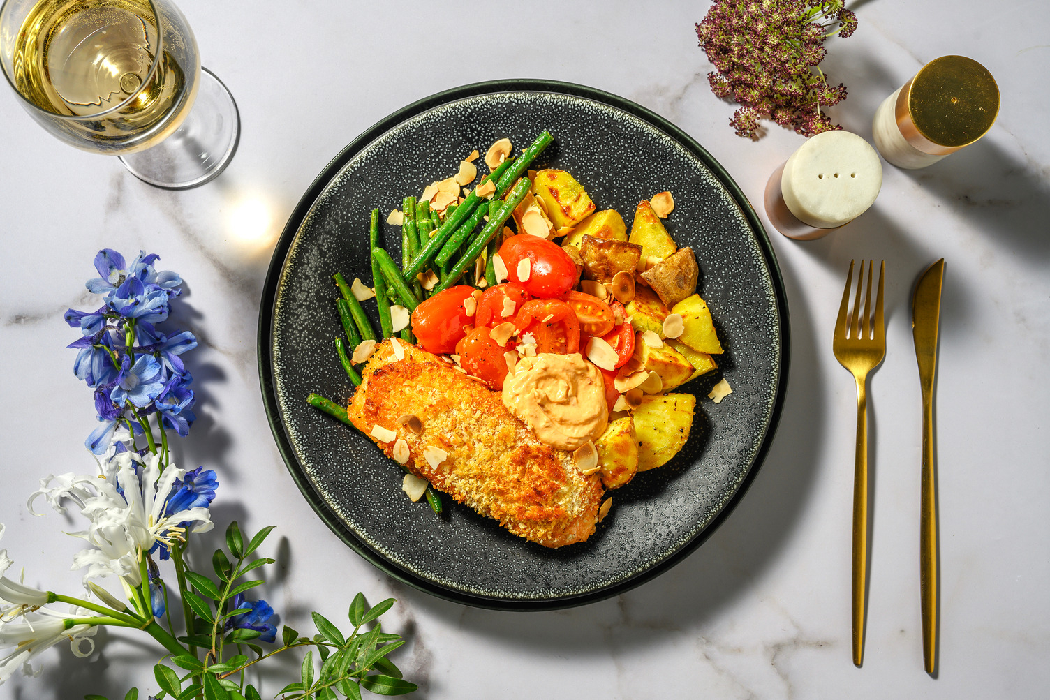Sun-Dried Tomato Salmon and Roasted Tomatoes