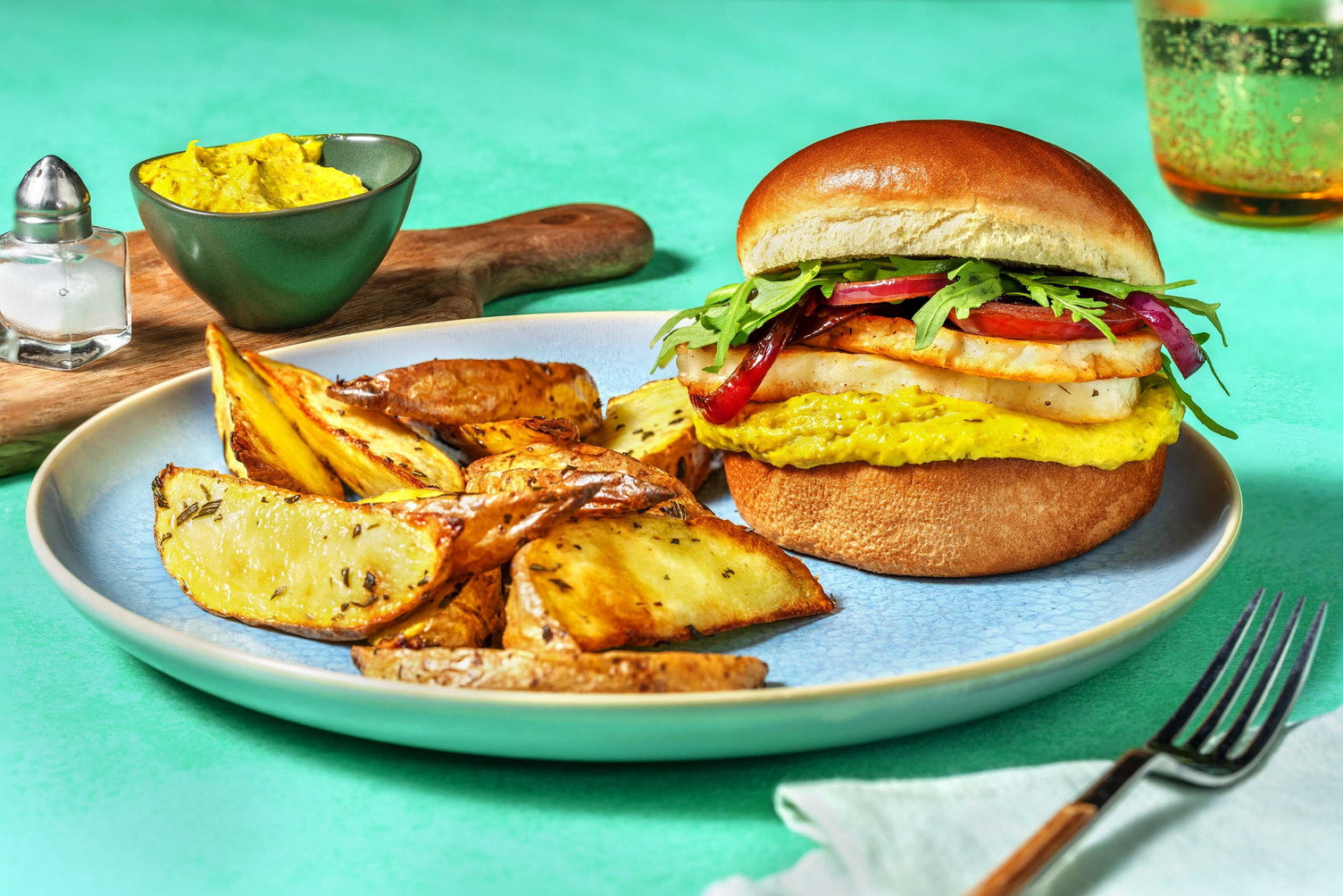 Italiensk grillosteburger