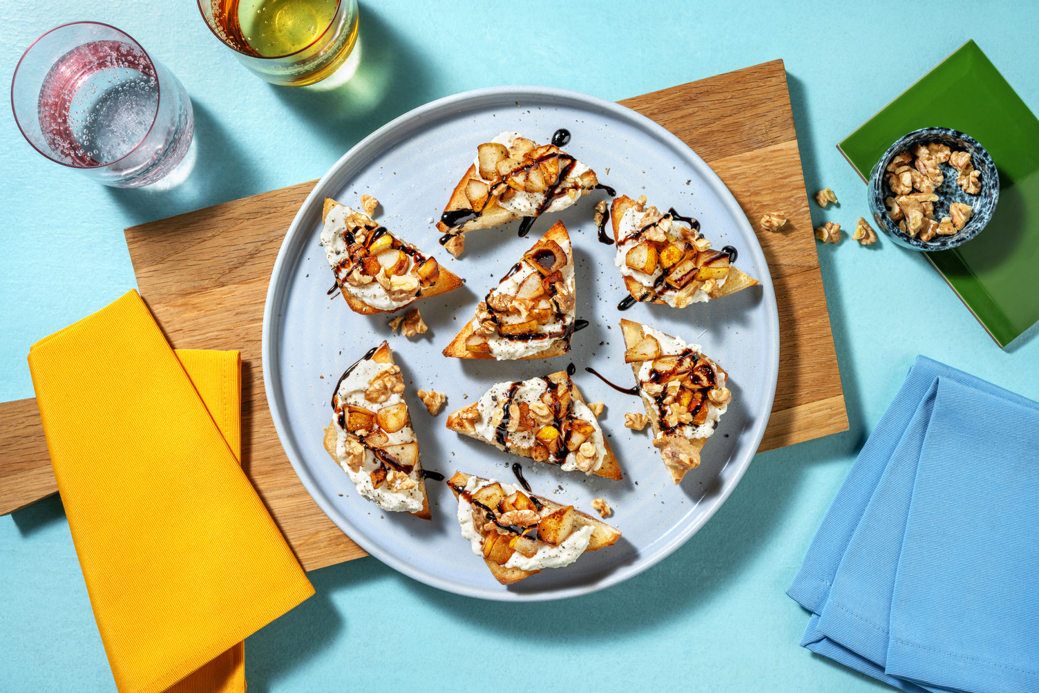 Whipped Goat's Cheese Bruschetta