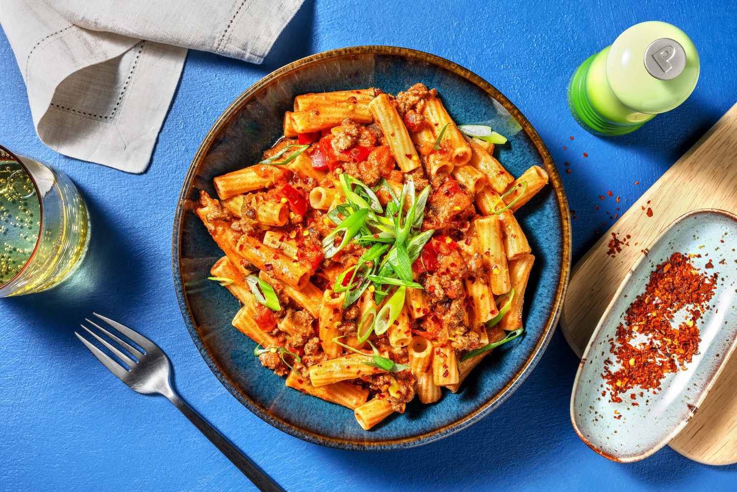 Tex-Mex kjøttdeig-pasta