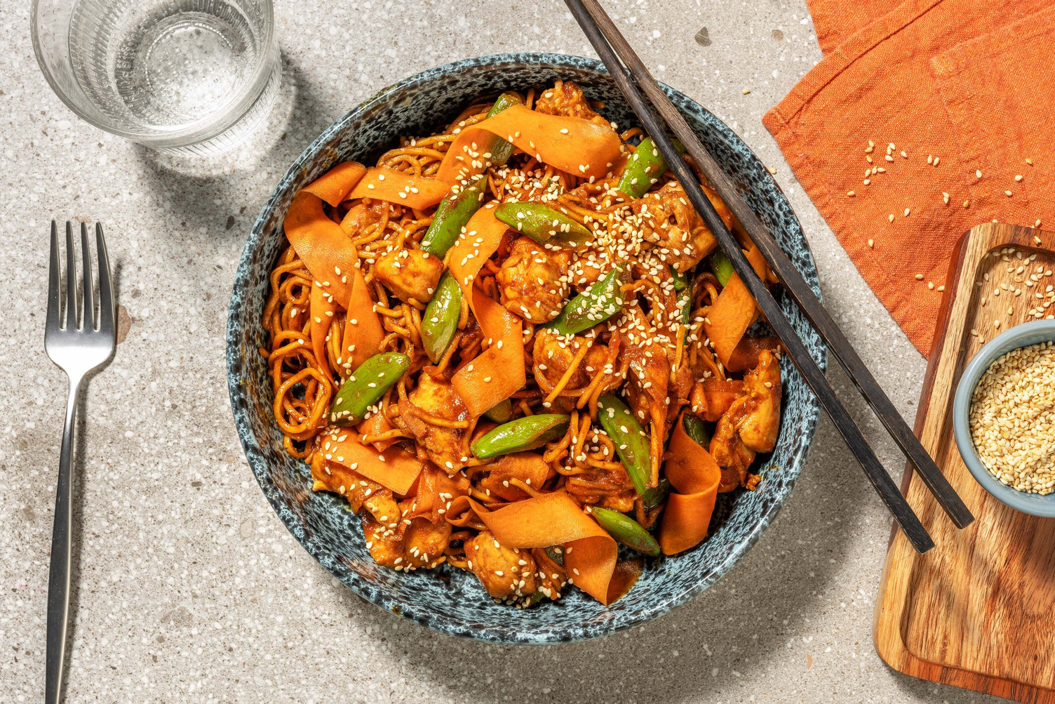 Thai Inspired Chicken Noodles