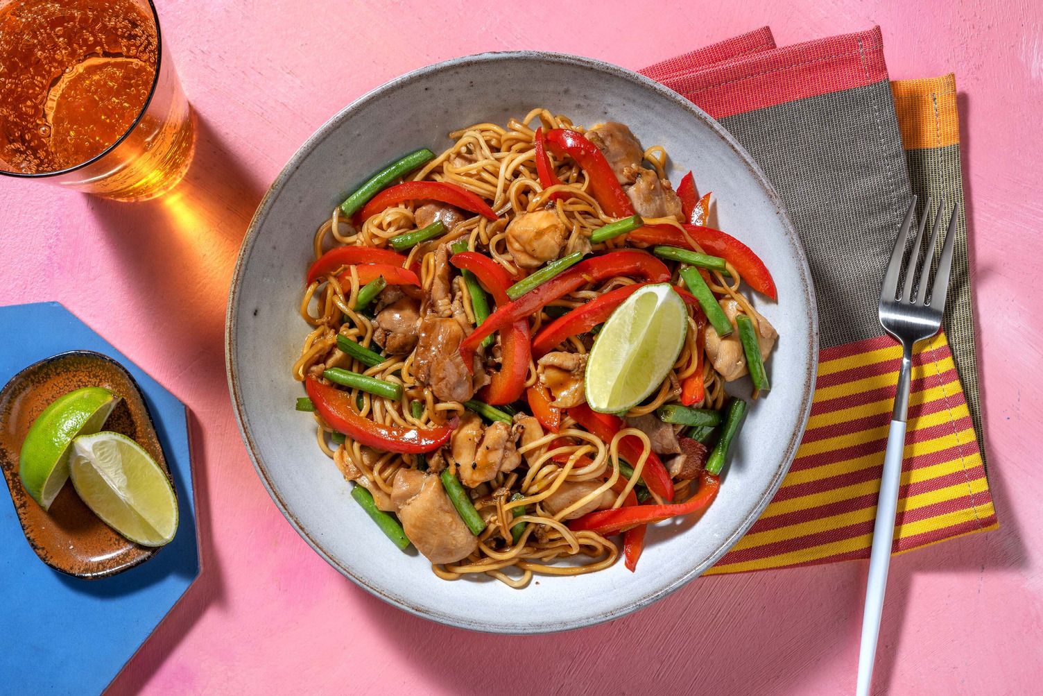 Super Quick Bulgogi Chicken Noodle Stir-Fry