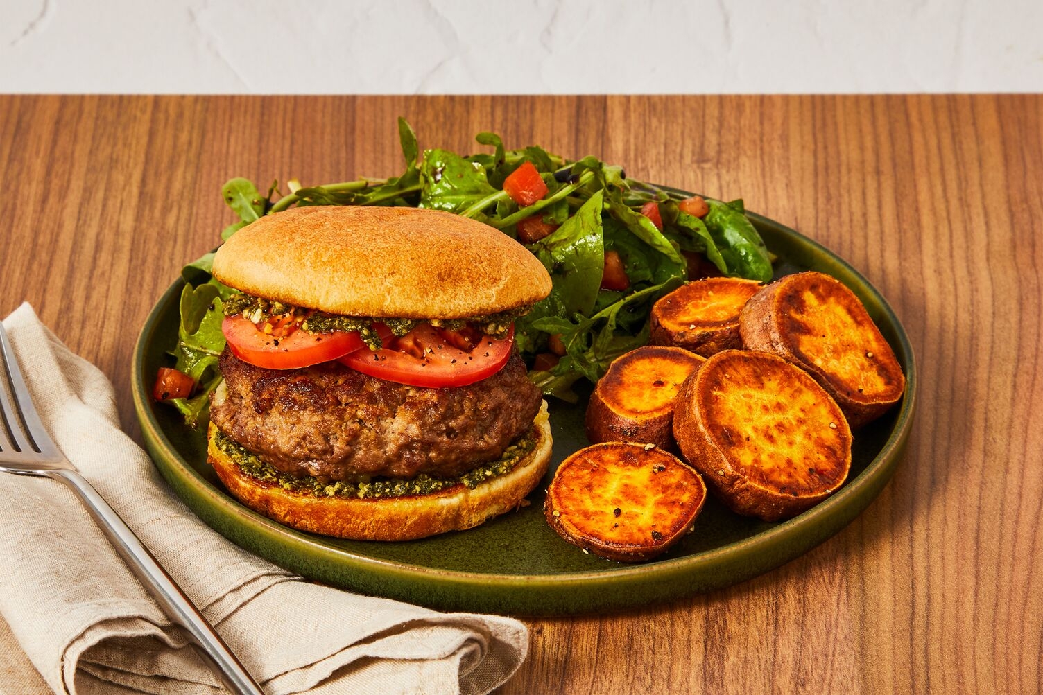 Cheese-Stuffed Caprese Impossible® Burger Patties
